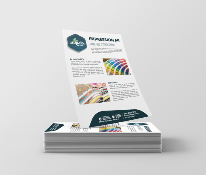 impression A4 sans reliure
