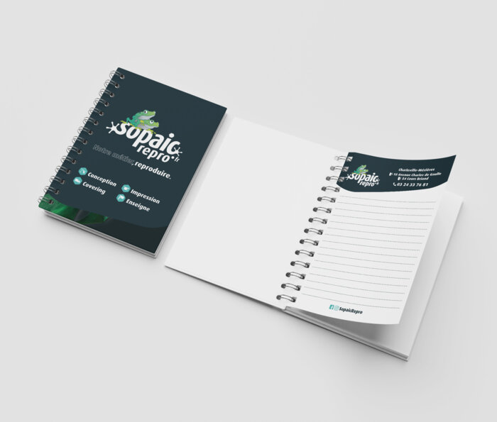 Reliure wire o cote long