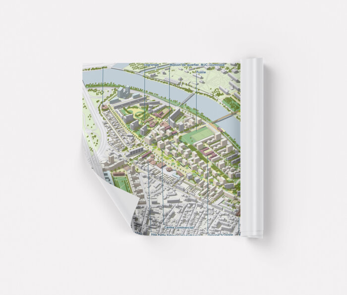 Tirage de plan livré roulé