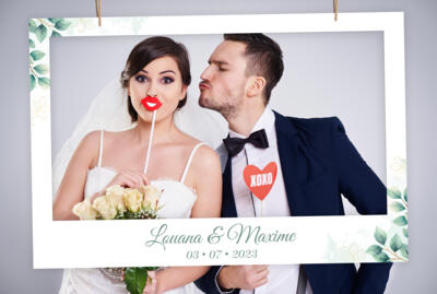 Cadre photo booth mariage