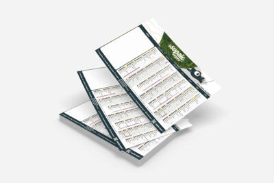 Calendrier en papier souple