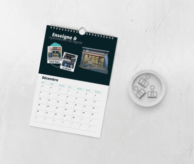 calendrier mural spirale A5