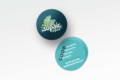 Carte de visite ronde RV