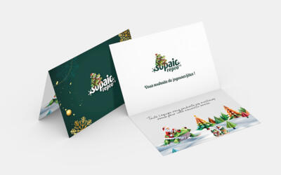 Carte de voeux 2 volets