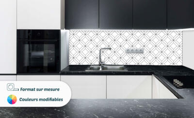 Crédence carreaux hexagone moderne