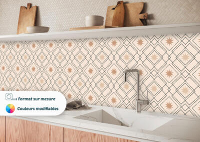Crédence de cuisine motif étoile