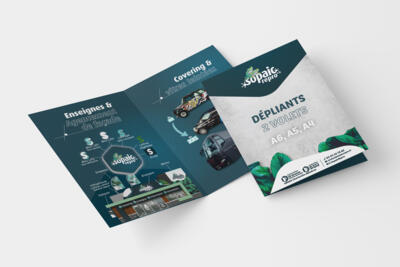 Dépliant 2 volets - A6 A5 A4