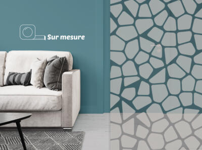 Film dépoli - motif girafe