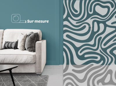 Film dépoli - motif groovy