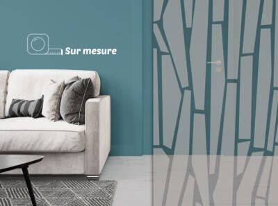 Film dépoli - motif abstrait