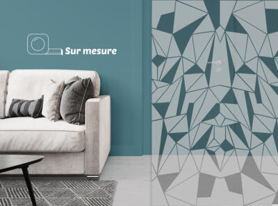 Film dépoli - motif origami