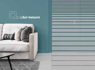 Film dépoli - store ouvert