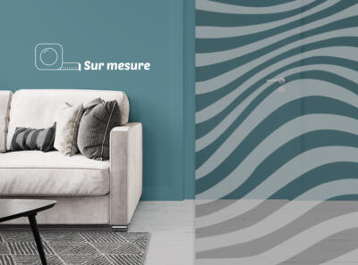 Film dépoli - motif vagues