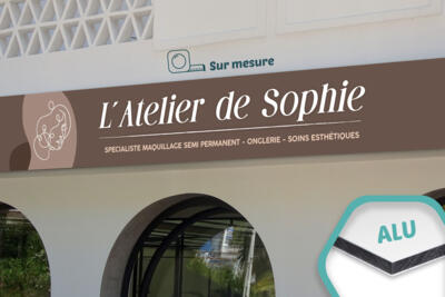 Enseigne plate - modele 1