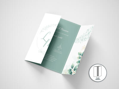 Faire part avec plis fenetre - ouvert