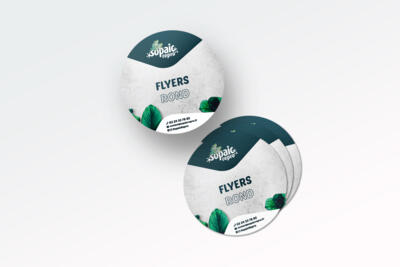 Flyer decoupe ronde