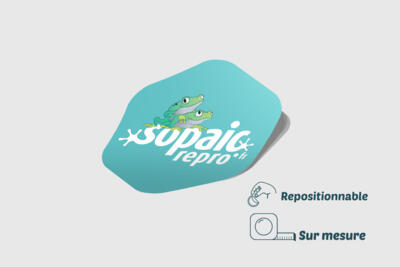 sticker repositionnable unite