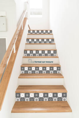 Stickers contremarches mosaique vintage