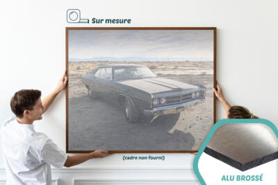 Tableau alu brossé sur mesure