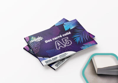 Dos carré collé A5 paysage