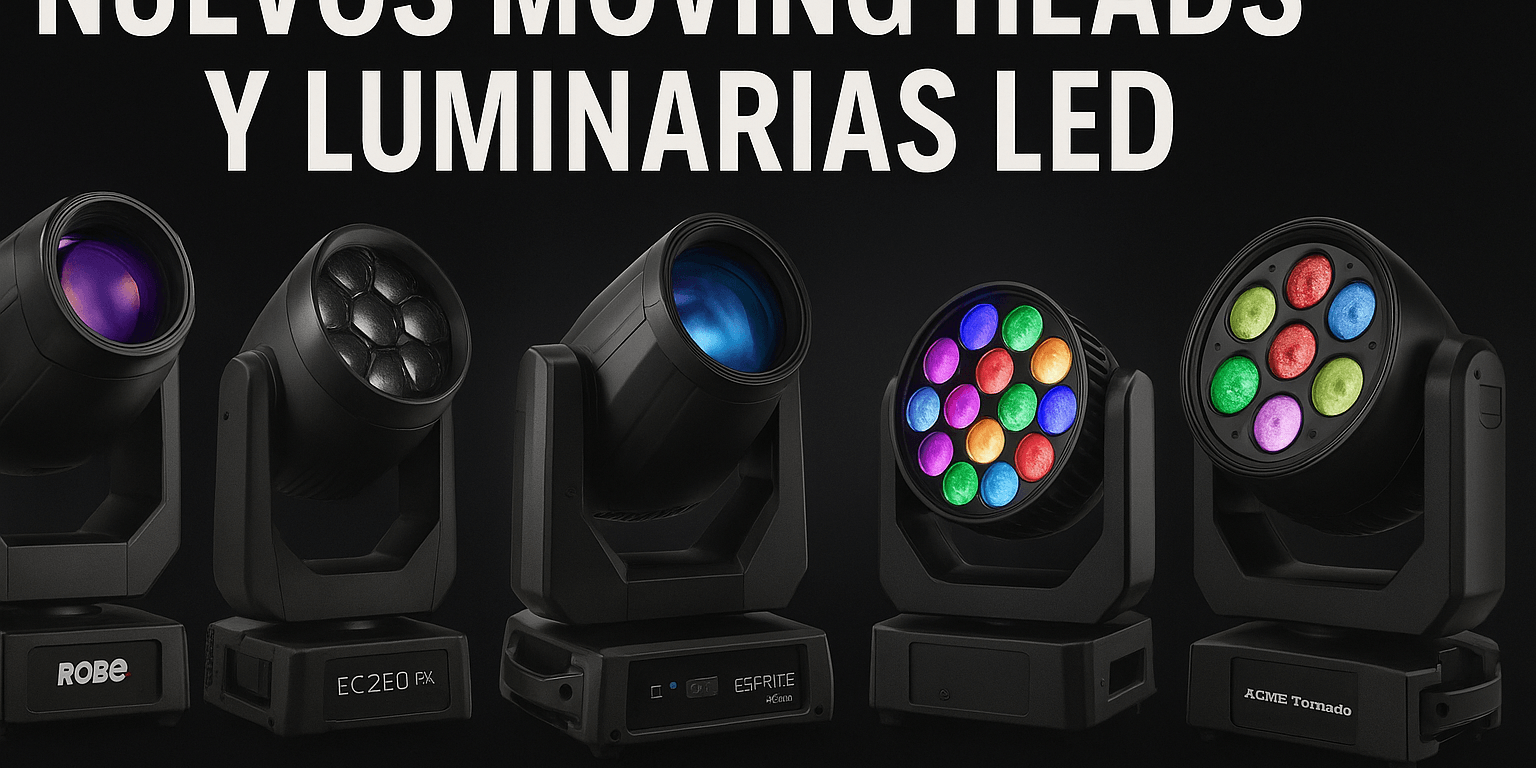 Cinco focos que marcan tendencia en iluminación escénica: análisis y usos