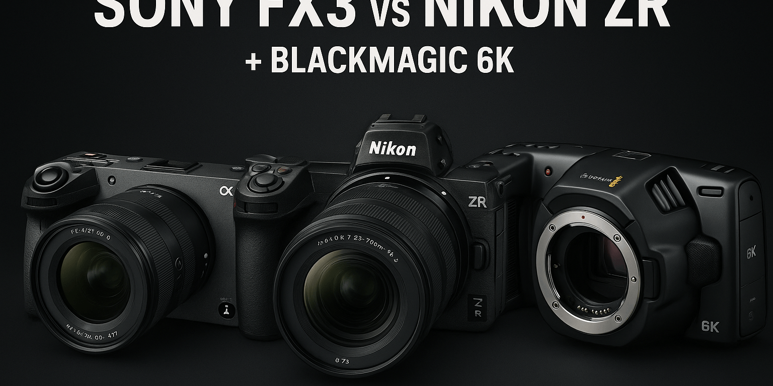 Sony FX3 vs Nikon ZR (y una alternativa asequible): ¿cuál elegir para tus proyectos?