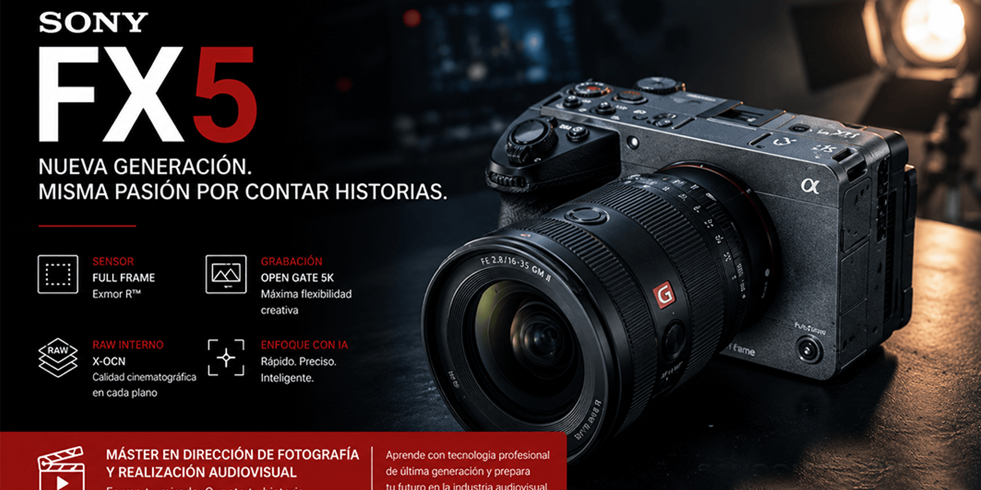 Sony FX5: la nueva cámara que acerca la tecnología VENICE a una generación de nuevos cineastas