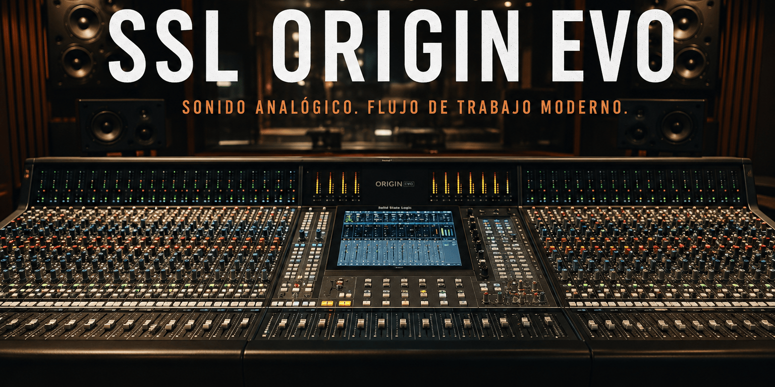 SSL ORIGIN EVO: el sonido analógico se adapta al estudio de producción moderno