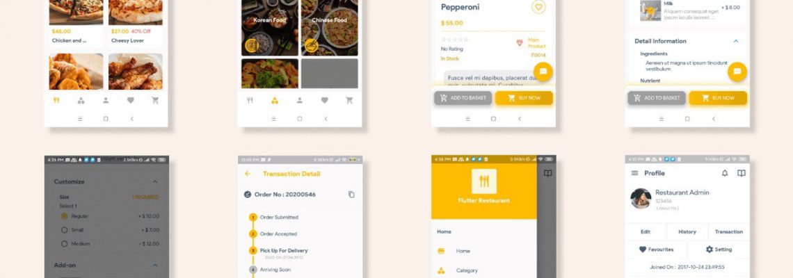 تطبيق مطاعم وخدمات توصيل