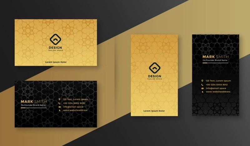 تصميم 2 بزنس كارد مميز واحترافي (الوجهين)