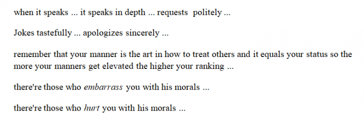 Politeness (Translated Work)