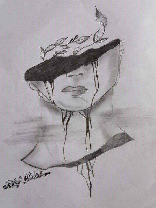 رسم بالألوان وقلم الرصاص أفكار جاهزة أو ابداعية