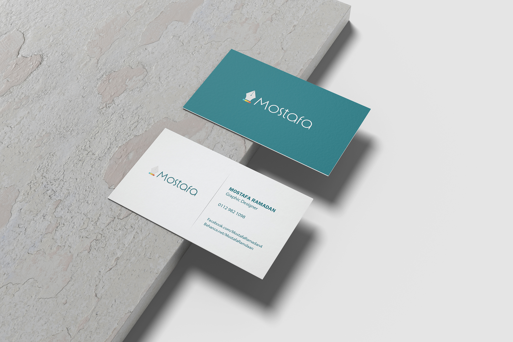 تصميم كارت شخصي لشخص او شركة (Business Card).
