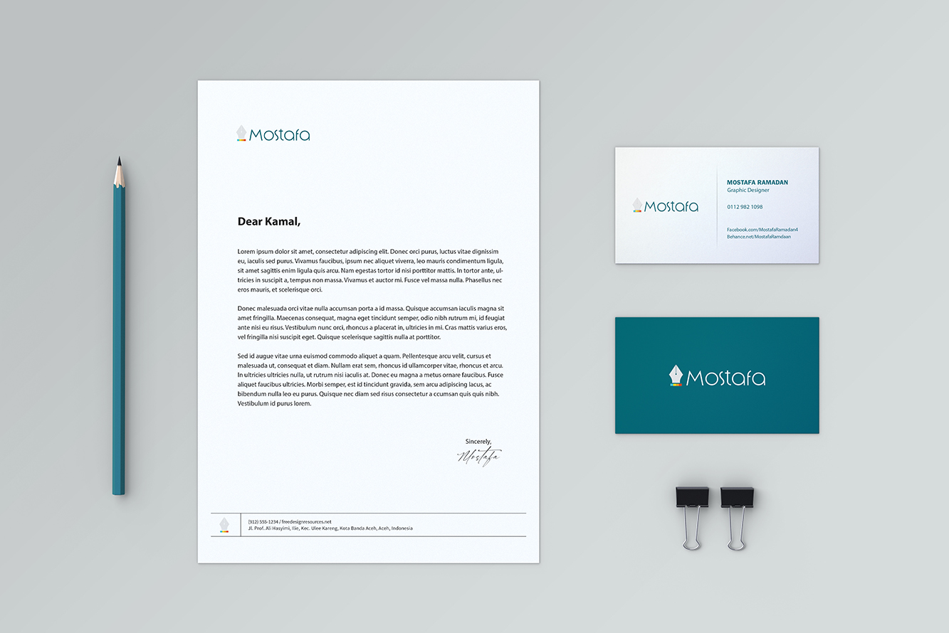 تصميم كارت شخصي لشخص او شركة (Business Card).