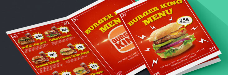 تصميم قائمة وجبات طعام Menu لمطعم تركي