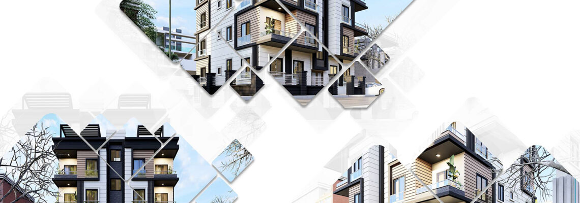 تصميم واجهات معمارية مع عمل لوح تنفيذية