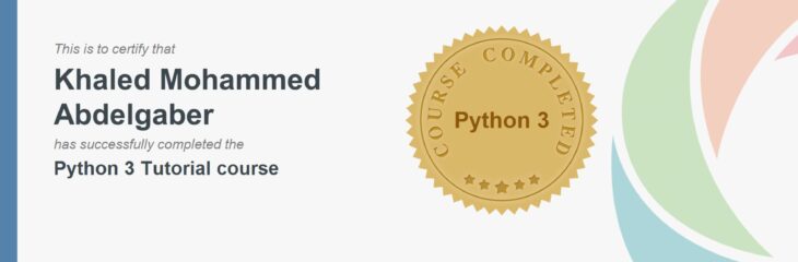 python programming certificates