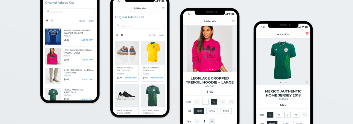 E-Commerce UI – APP/ Adidas Kits