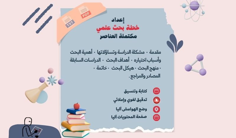 أقوم بإعداد خطة البحث العلمي