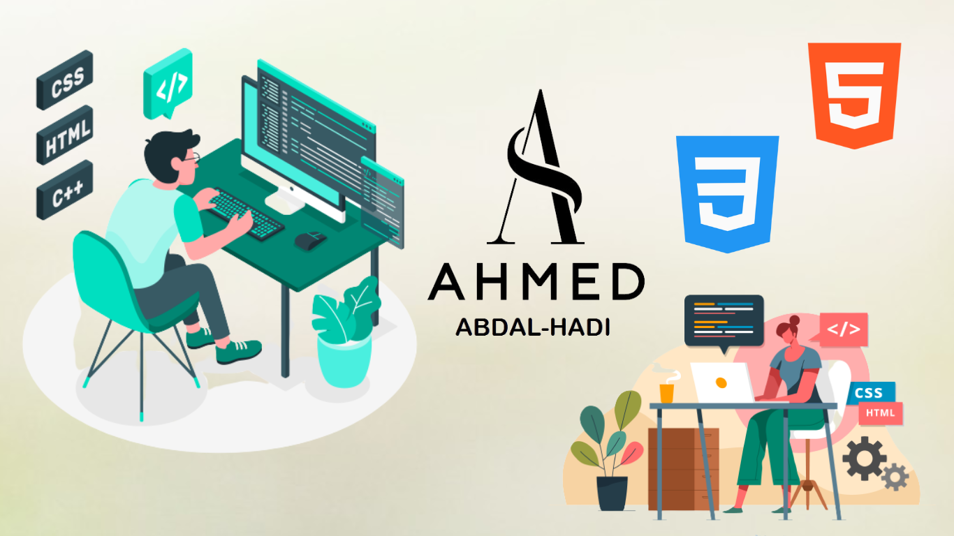 تصميم صفحة ويب احترافية HTML, CSS