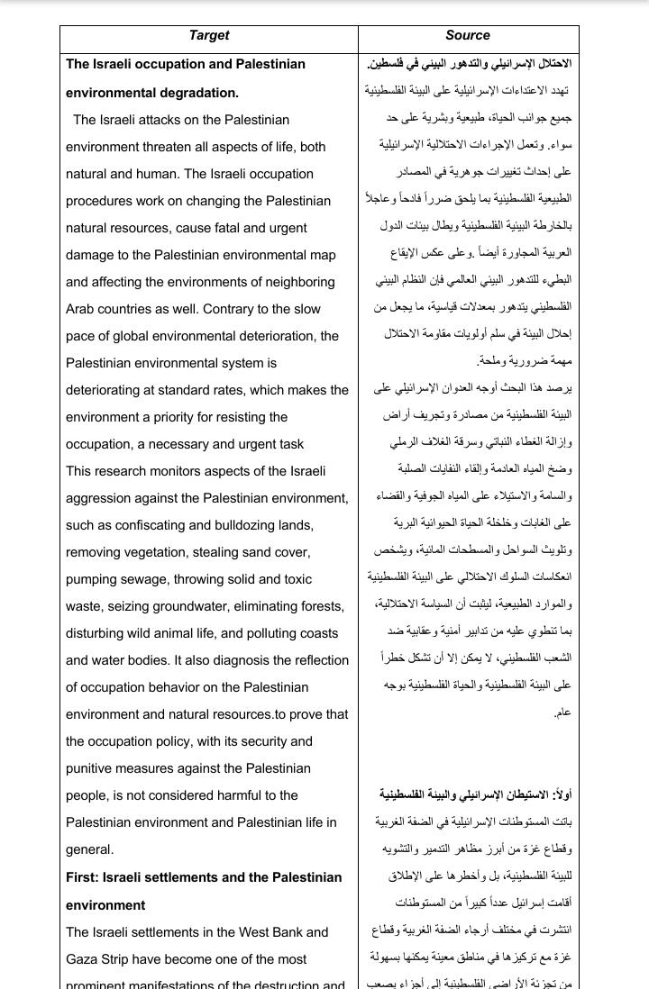 ترجمة مختلف أنواع المقالات باللغتين العربية والإنجليزية