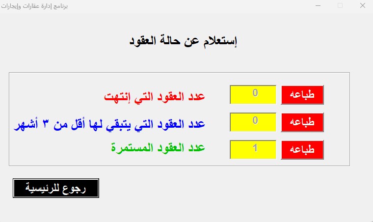 برنامج ادارة العقارات والإيجارات – الاصدار الرابع 2024