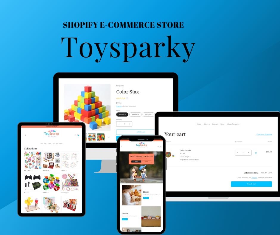 Toysparky متجر ألعاب أطفال على شوبيفاي Shopify