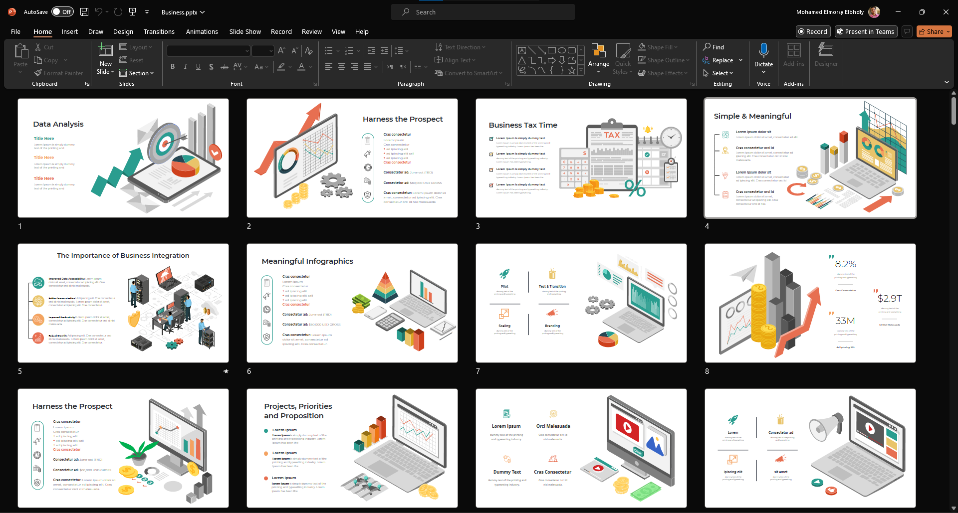 تصميم عرض تقديمي PowerPoint