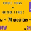 إضافة اسئلة في نماذج قوقل فورم Google Form وعمل QR Code له