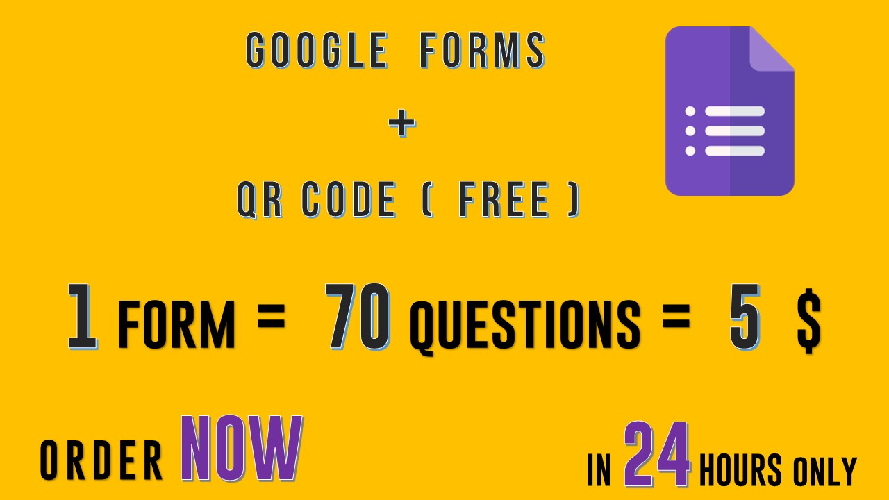 إضافة اسئلة في نماذج قوقل فورم Google Form وعمل QR Code له
