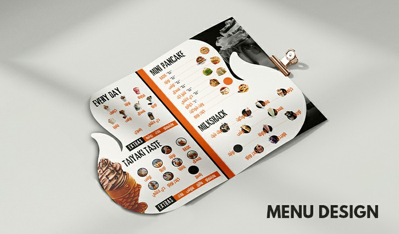 تصميم منيو مطعم او كافيه – Menu design