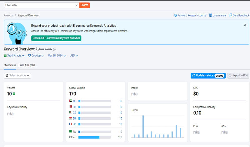 تقرير سيو SEO مفصل لموقعك او متجرك وتحسين محركات البحث