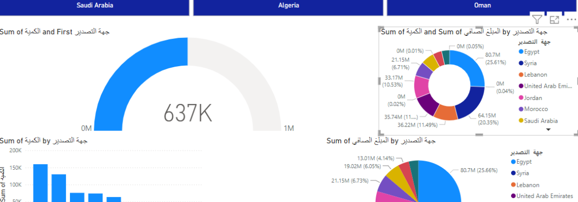 تحليل البيانات باستخدام POWER BI  لشركه