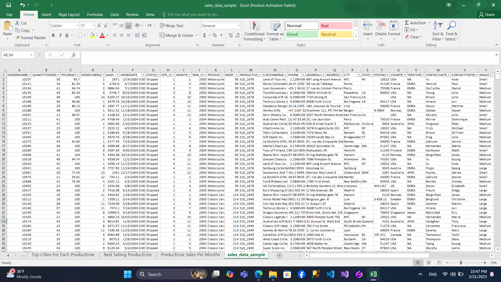 تنظيف وتحليل وتصوير البيانات باستخدام Excel باحترافية.